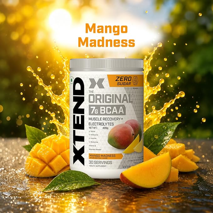 XTEND Original BCAA Powder ,Powder -Mango Madness (30 Servings)