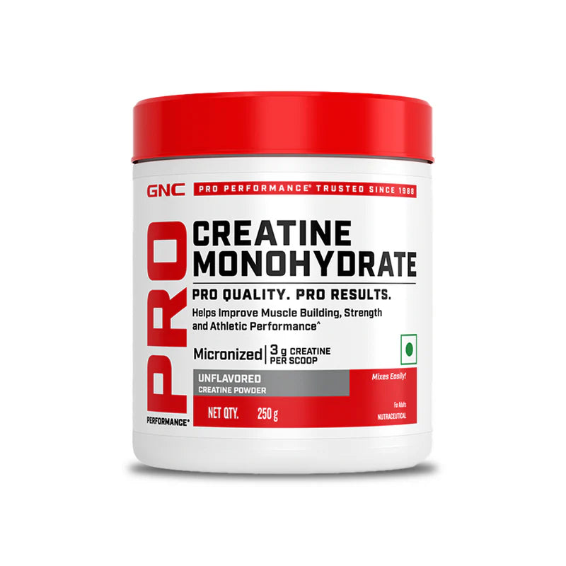 GNC Pro Performance Creatine Monohydrate jar