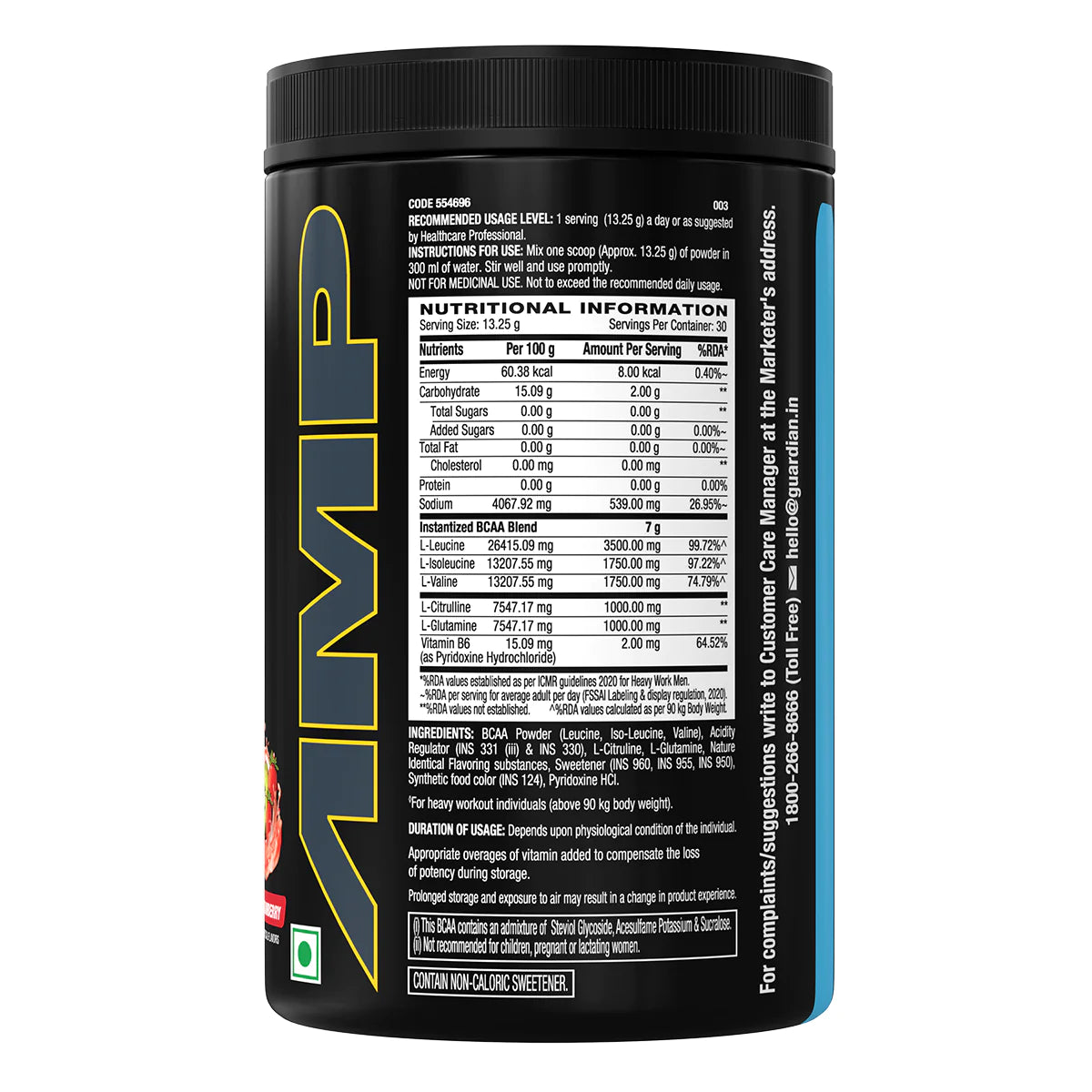 GNC AMP Gold Series BCAA Advanced | 400 gm