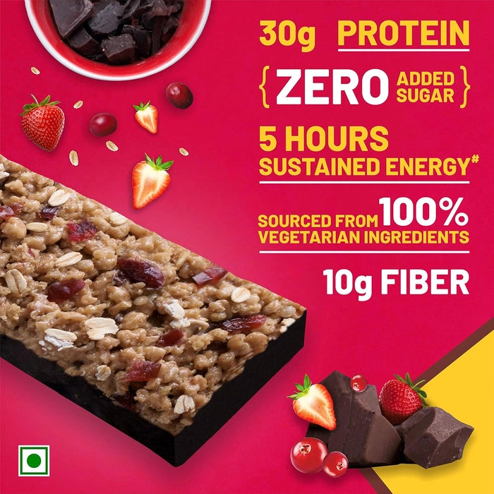 RiteBite Max Protein Ultimate Choco Berry Protein Bars with 30g Protein (Pack of 24)