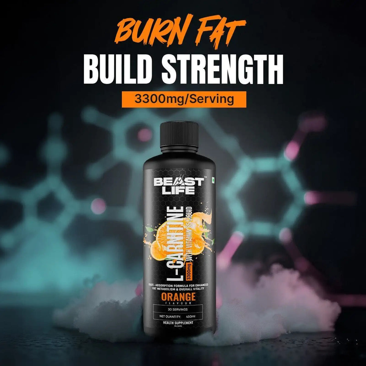 BeastLife L-Carnitine With Vitamin B5 3300mg (450 ml)