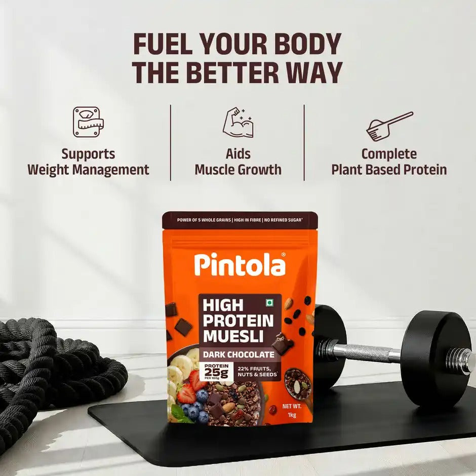 Pintola High Protein Muesli Dark Chocolate & Cranberry 1kg