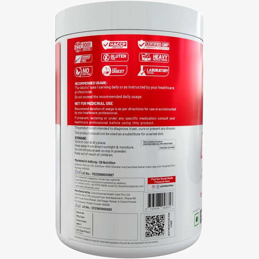 C9 Nutrition BCAA-EAA Blueberry 240g | 30 Servings