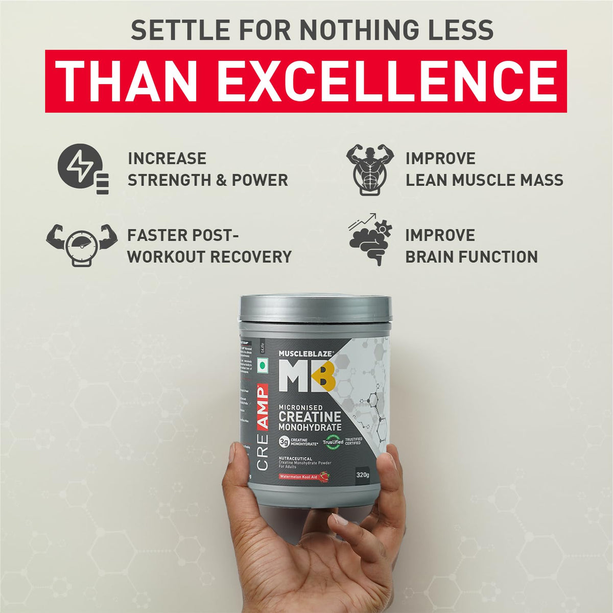 MuscleBlaze Creatine Monohydrate CreAMP