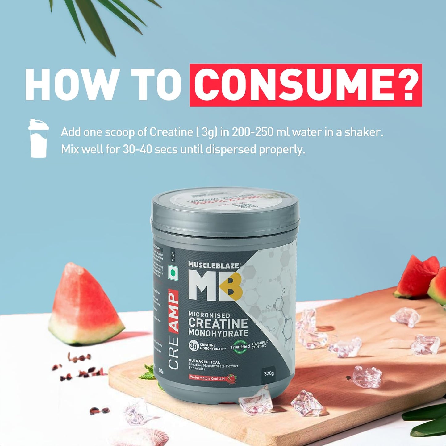 MuscleBlaze Creatine Monohydrate CreAMP