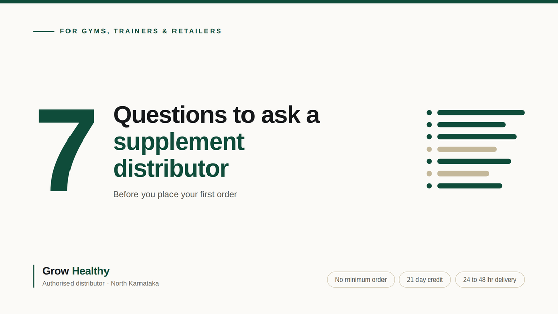 The 7 Questions to Ask a Supplement Distributor Before You Place Your First Order