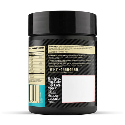 Optimum Nutrition (ON) Fish Oil - 60 Capsules, 1000 mg Fish Oil