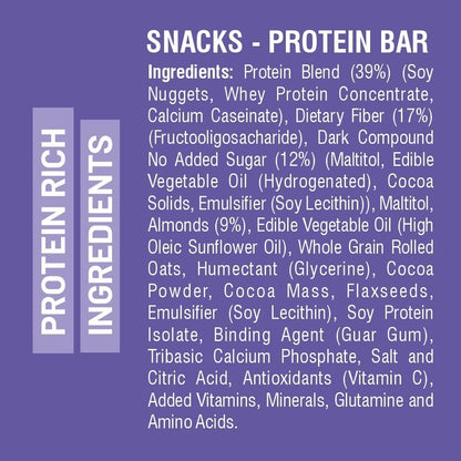 RiteBite Max Protein Ultimate Choco Almond Protein Bars with 30g Protein (Pack of 24)