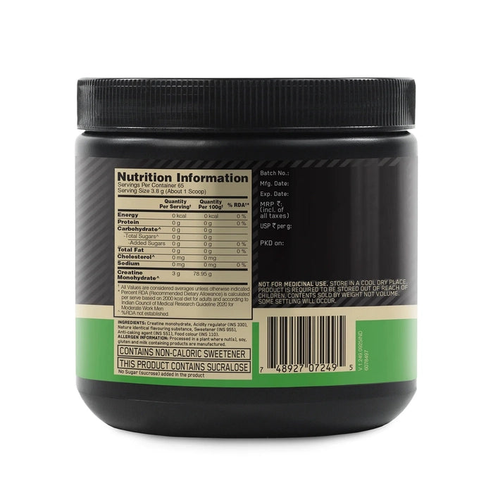 Optimum Nutrition (ON) Micronized Creatine Powder - 250 gm