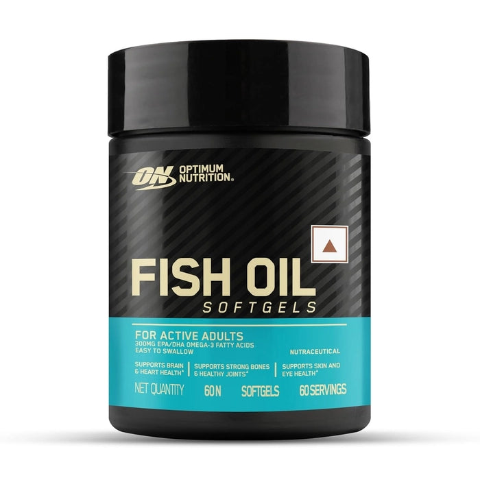 Optimum Nutrition (ON) Fish Oil - 60 Capsules, 1000 mg Fish Oil