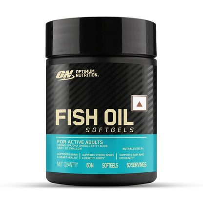 Optimum Nutrition (ON) Fish Oil - 60 Capsules, 1000 mg Fish Oil