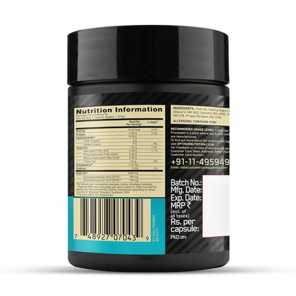 Optimum Nutrition (ON) Fish Oil - 60 Capsules, 1000 mg Fish Oil