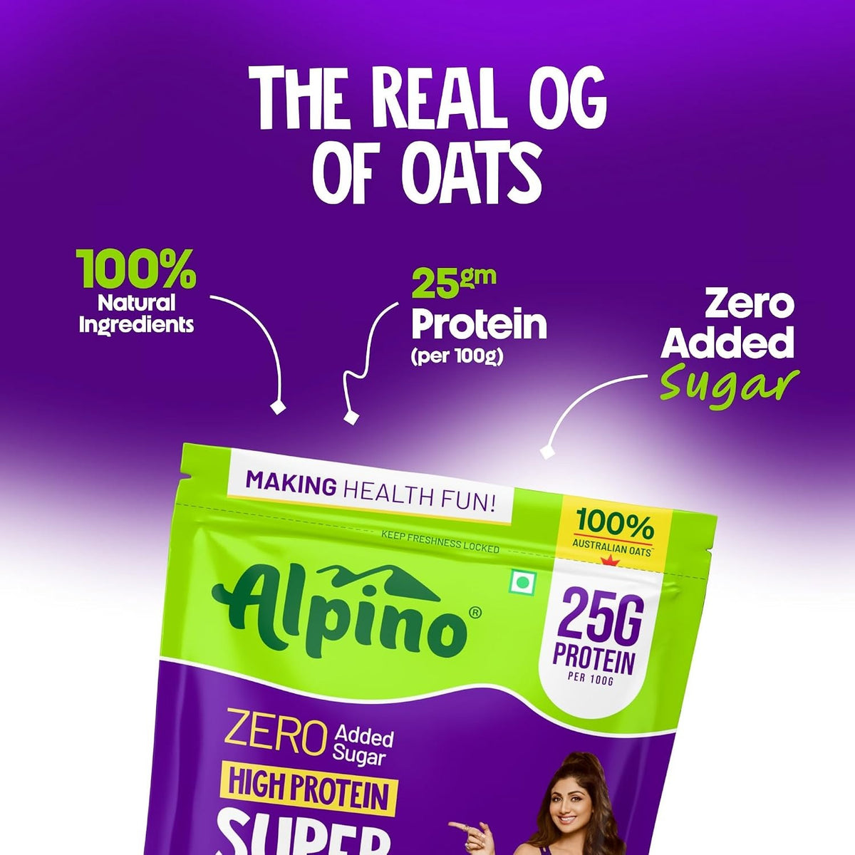 ALPINO 25g High Protein Super Oats Chocolate