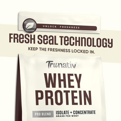 TruNativ Pro Blend Whey Protein Isolate + Concentrate, Choco Crunch (907g / 25 Servings)