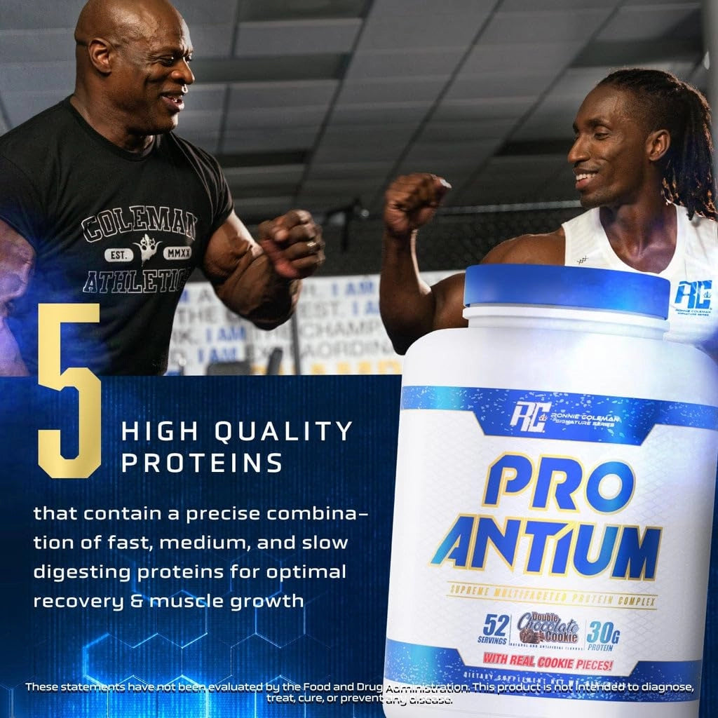 Ronnie Coleman Pro-Antium Whey Protein, 2.27 kg (5 lb), Double Chocolate