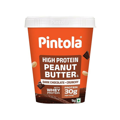 PINTOLA High Protein Peanut Butter Chocolate Flavour Crunchy 1kg