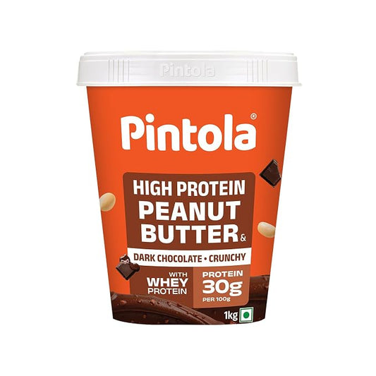 Pintola High Protein Peanut Butter jar, chocolate crunchy, 1 kg