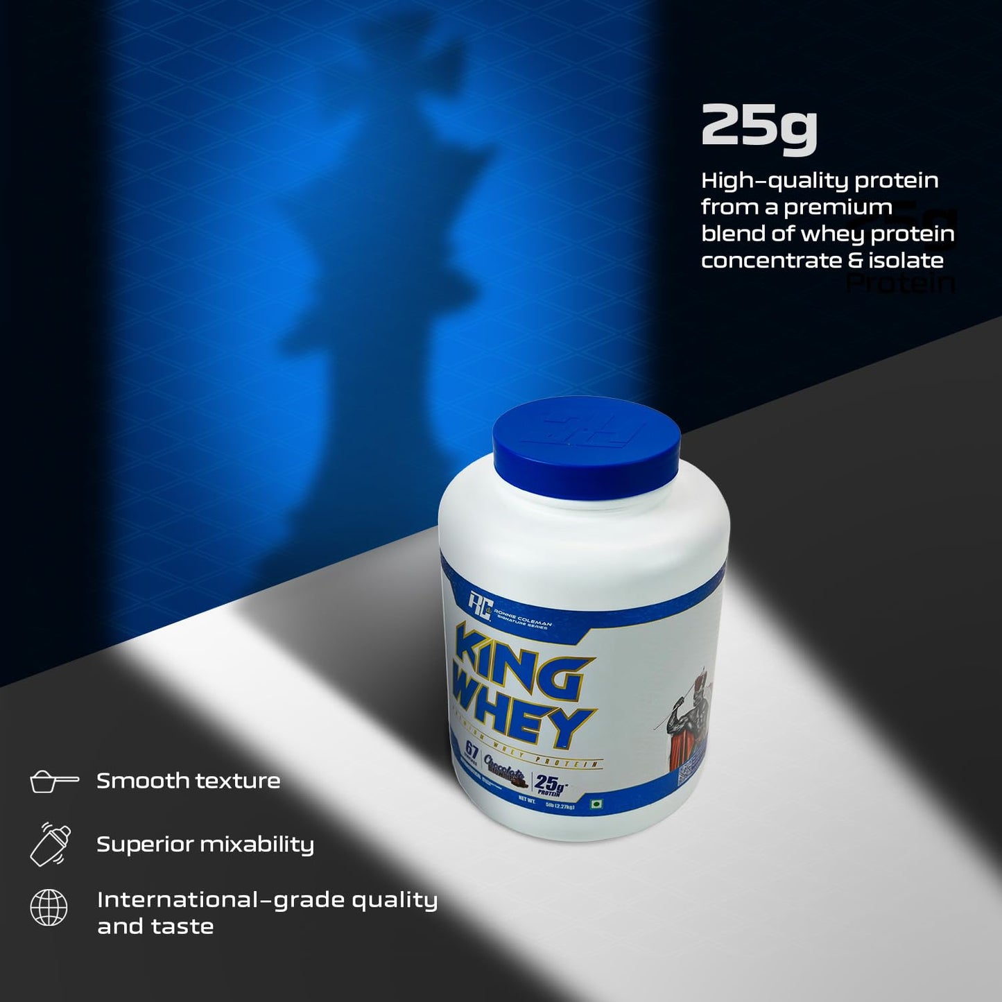 Ronnie Coleman Signature Series King Whey Protein (67 Servings, 2.27kg / 5lbs)