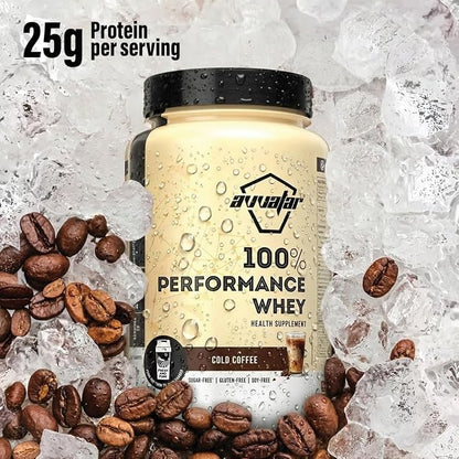 Avvatar 100% Performance Whey – Cold Coffee (1kg, 29 Servings)