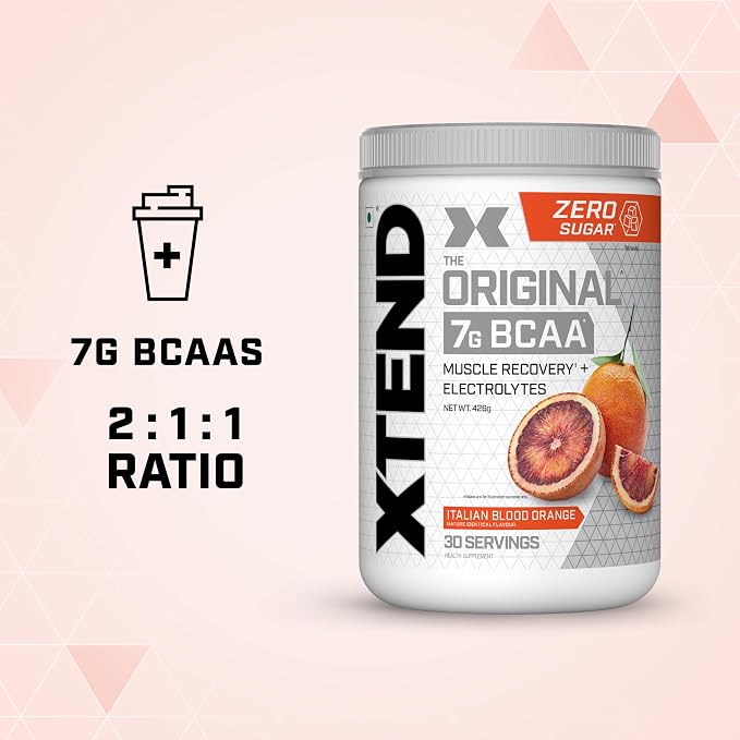 XTEND Original BCAA Powder - Italian Blood Orange (30 Servings)