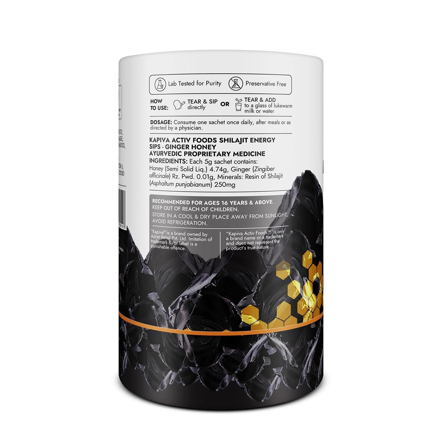 Kapiva Shilajit Energy Sips 30 Sachet's