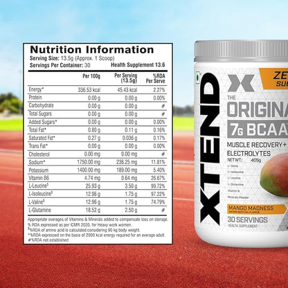 XTEND Original BCAA Powder ,Powder -Mango Madness  (30 Servings)