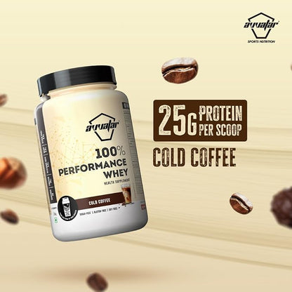 Avvatar 100% Performance Whey – Cold Coffee (1kg, 29 Servings)