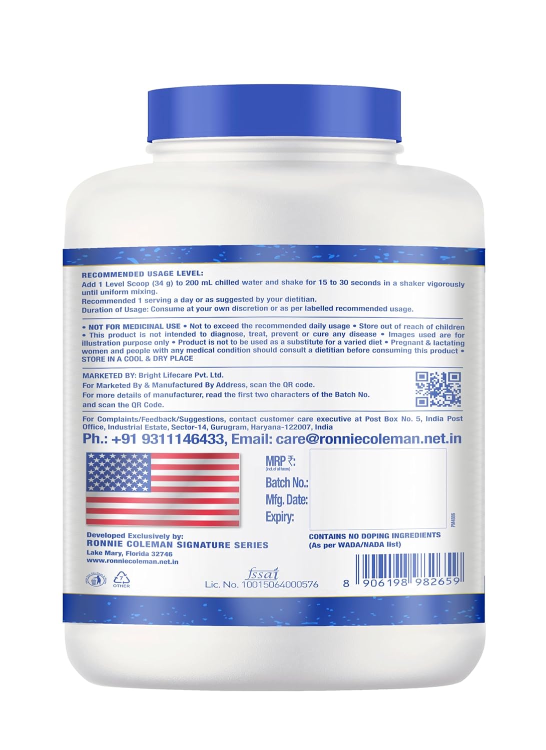 Ronnie Coleman Signature Series King Whey Protein (67 Servings, 2.27kg / 5lbs)