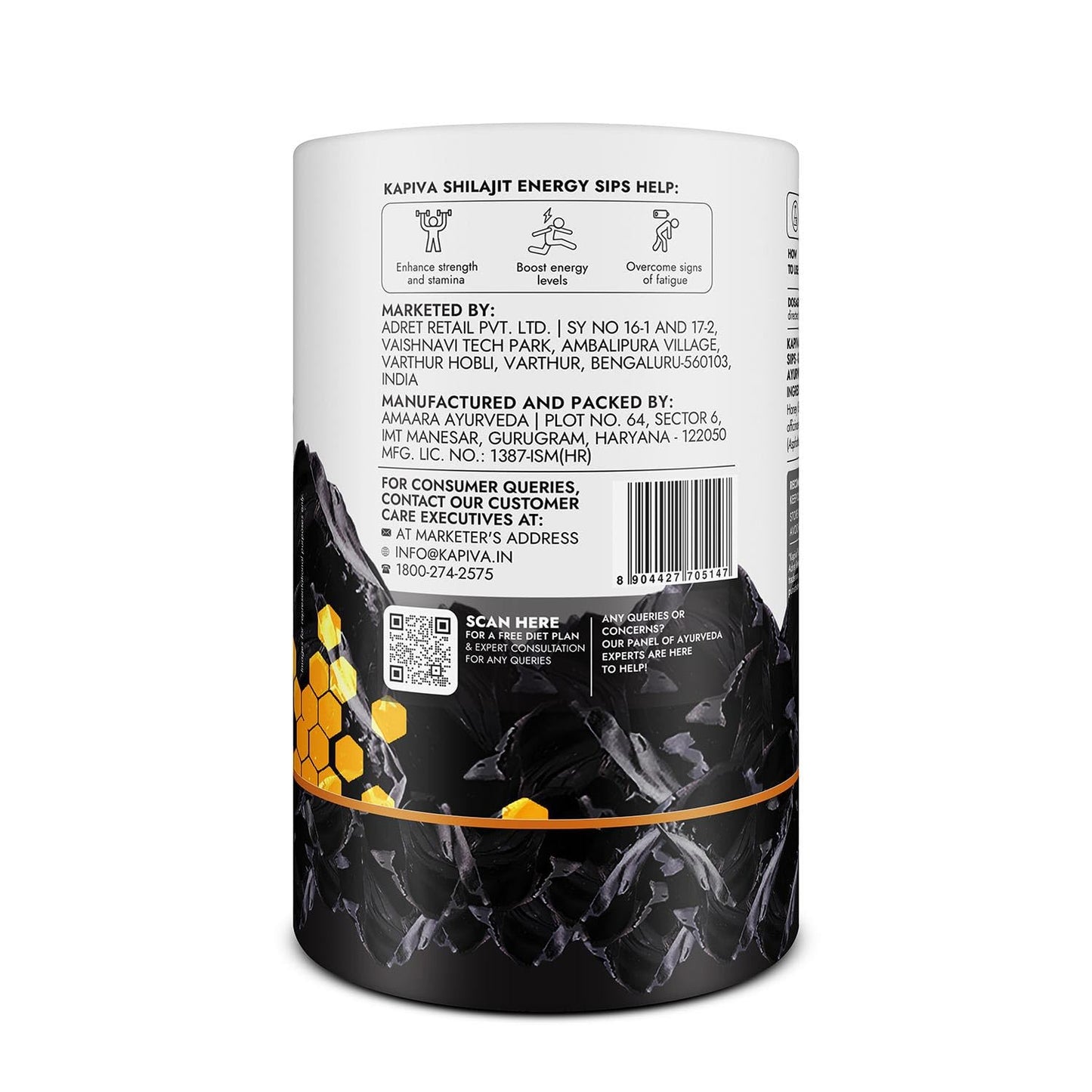 Kapiva Shilajit Energy Sips 30 Sachet's