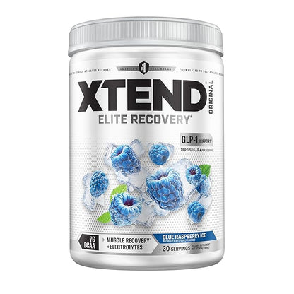 XTEND Original BCAA Powder – Blue Raspberry Ice (30 Servings)
