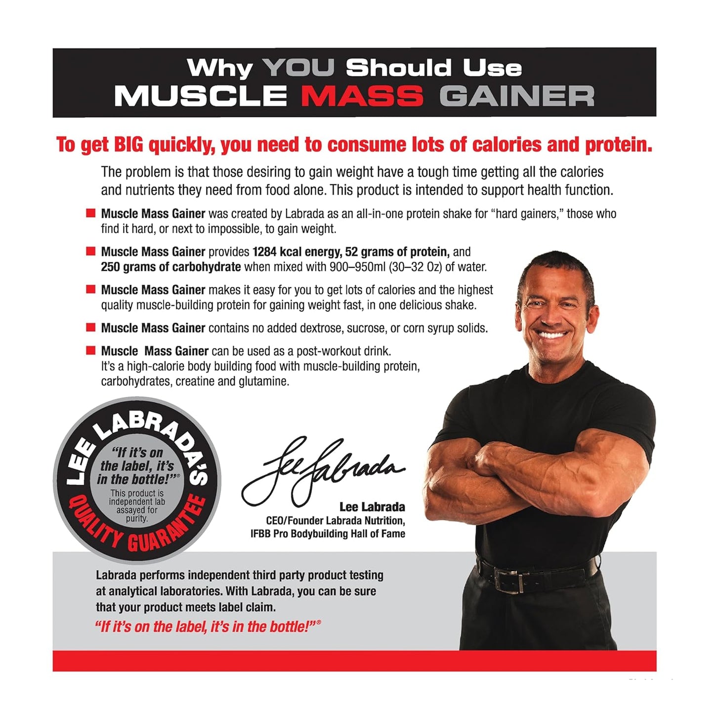 Labrada muscle mass gainer