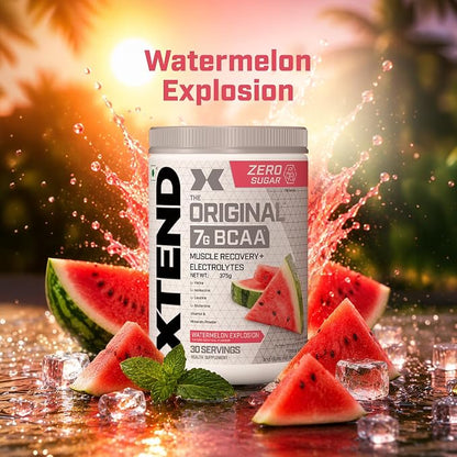 XTEND Original BCAA Powder – Watermelon Explosion | 30 Servings