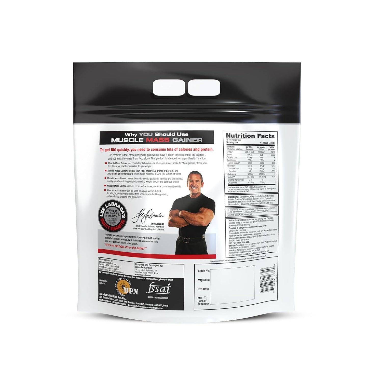 Labrada muscle mass gainer