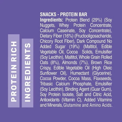 RiteBite Max Protein Daily Choco Almond Protein Bars with 10g Protein (Pack of 48)