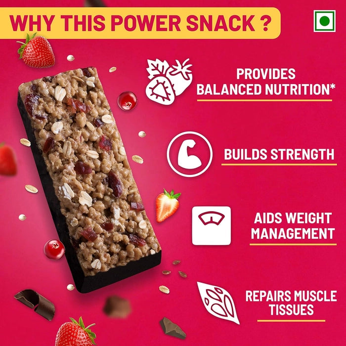 RiteBite Max Protein Ultimate Choco Berry Protein Bars with 30g Protein (Pack of 24)