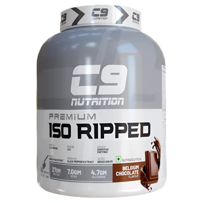 C9 Nutrition Premium ISO Ripped Whey Protein Isolate, Belgium Chocolate, 2 kg