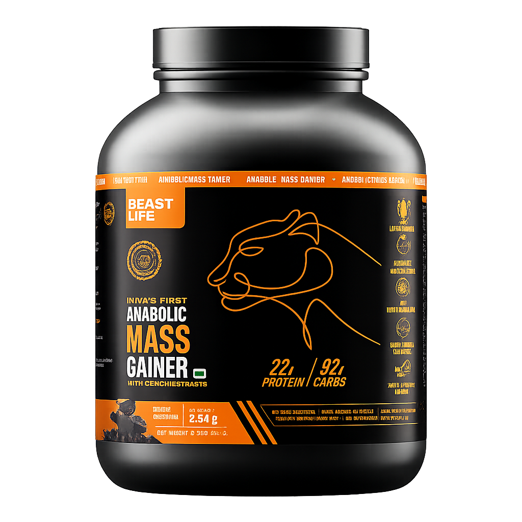 Beast Life Mass Gainer | 2.5 kg | 22g Protein, 92g Carbs