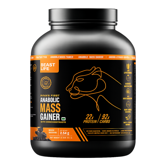 Beast Life Mass Gainer | 2.5 kg | 22g Protein, 92g Carbs