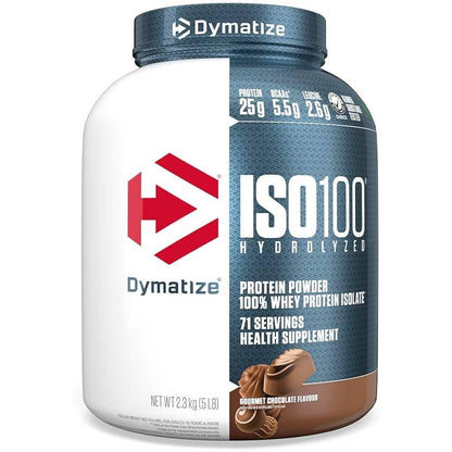 Dymatize ISO 100 hydrolysed whey protein isolate tub, 5 lb