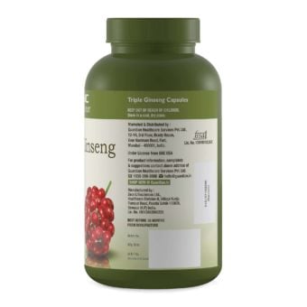 GNC Herbal Plus Triple Ginseng with Korean, American & Siberian Ginseng (60 Capsules)
