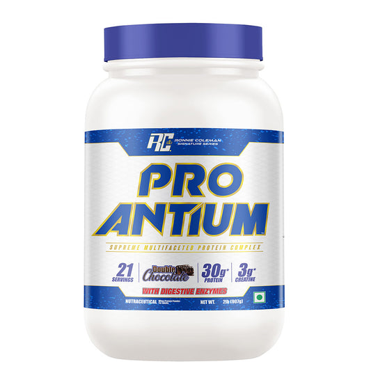 Ronnie Coleman Signature Series Pro-Antium Whey Protein, Double Chocolate (2lb / 907g)