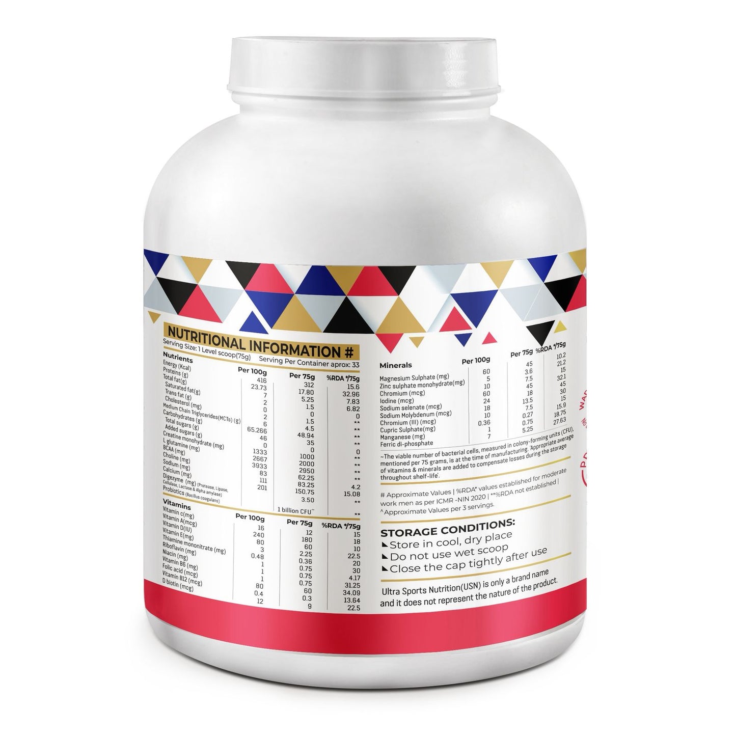 USN Mass Gainer Pro - Belgium Chocolate