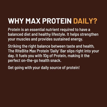 RiteBite Max Protein Daily Salt & Caramel Protein Bars with 10g Protein (Pack of 48)