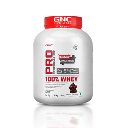 GNC Pro Performance 100% Whey protein tub, 1.81 kg