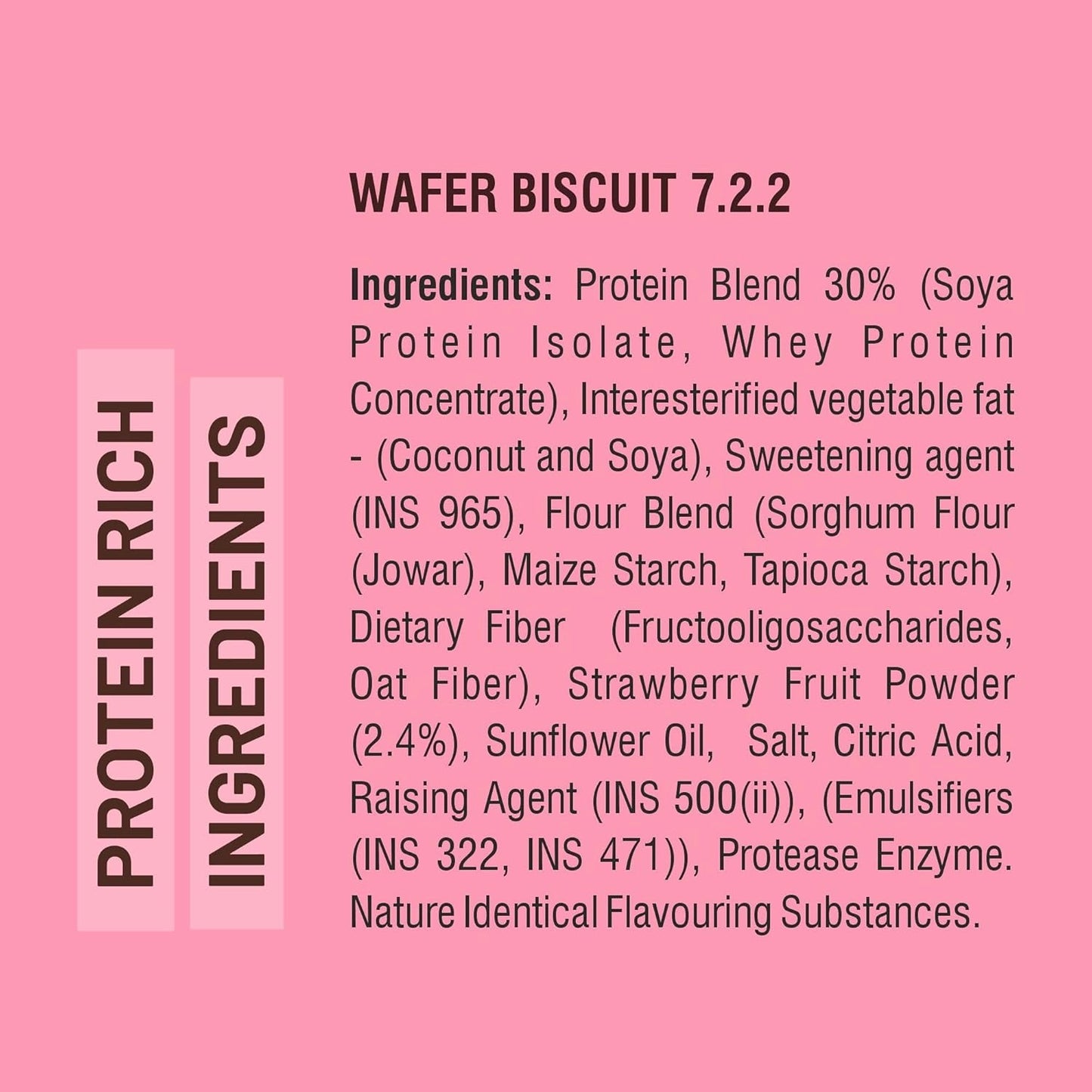 RiteBite Max Protein Wafer Bars with Millets, Strawberry Truffle (Pack of 36)