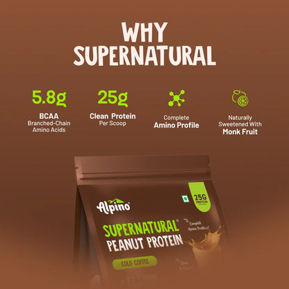 Alpino Peanut Protein Cold Coffee shake preparation