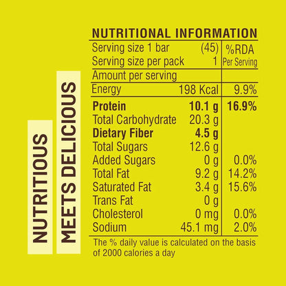 RiteBite Max Protein Daily Date & Almond Protein Bars with 10g Protein (Pack of 48)