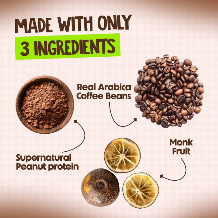Alpino Peanut Protein Cold Coffee made with real coffee beans