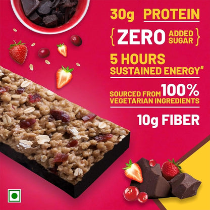 RiteBite Max Protein Ultimate Choco Berry Protein Bars with 30g Protein (Pack of 24)