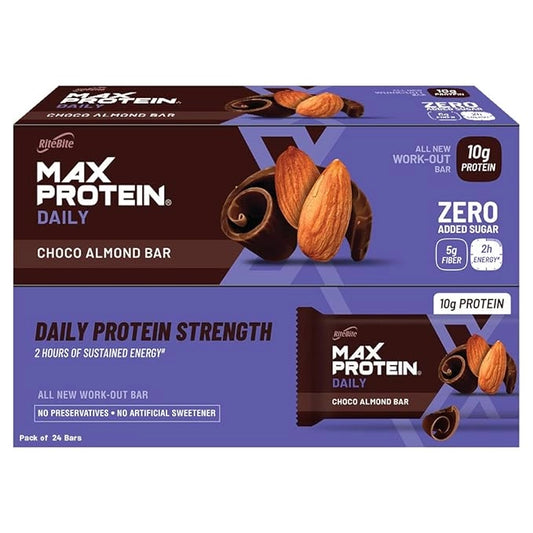 RiteBite Max Protein Daily choco almond protein bars, pack of 48